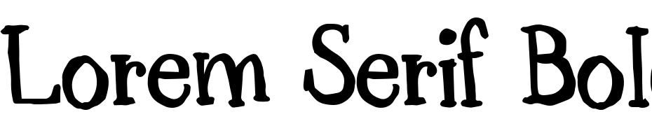 Lorem Serif Bold Yazı tipi ücretsiz indir